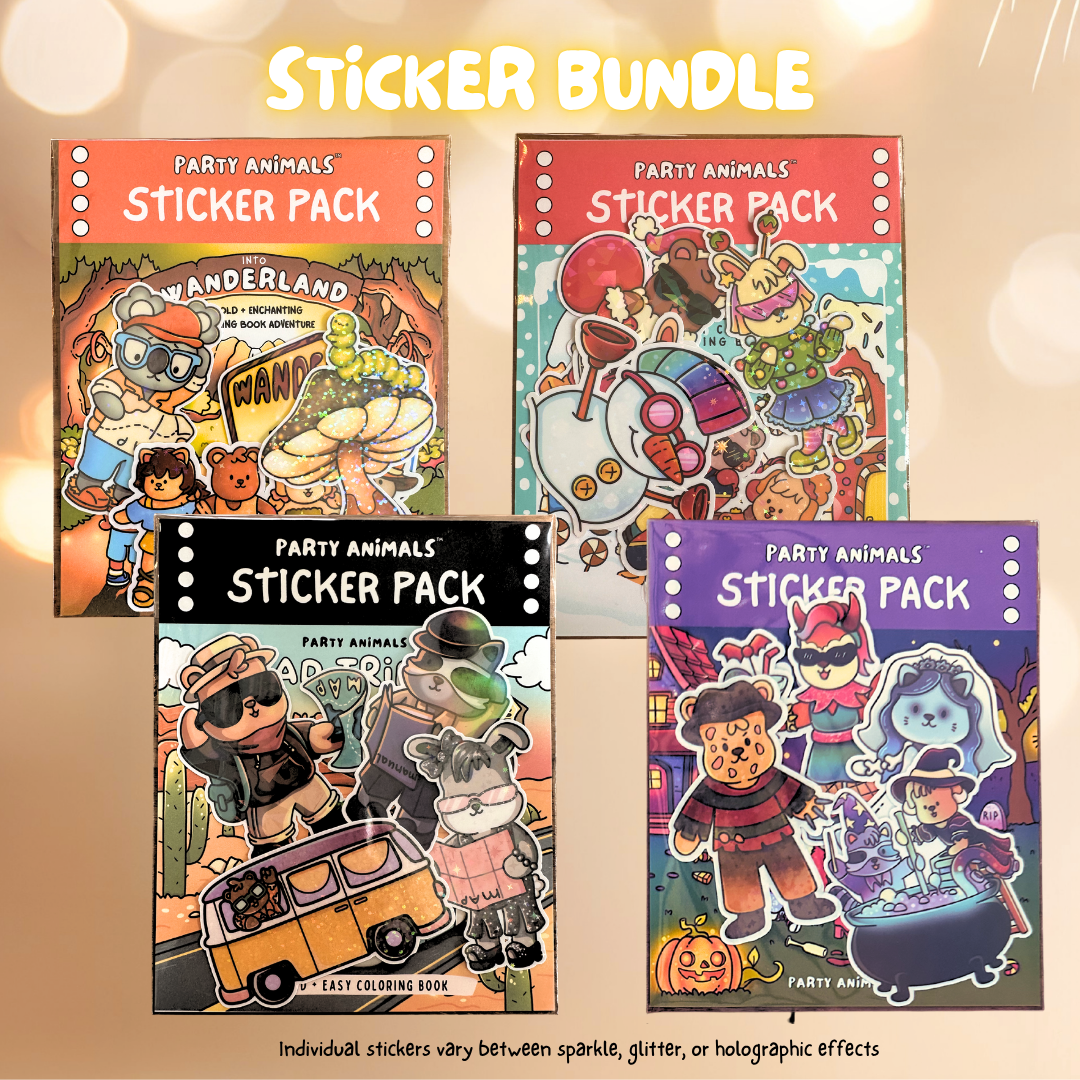 Party Animals Sticker Packs