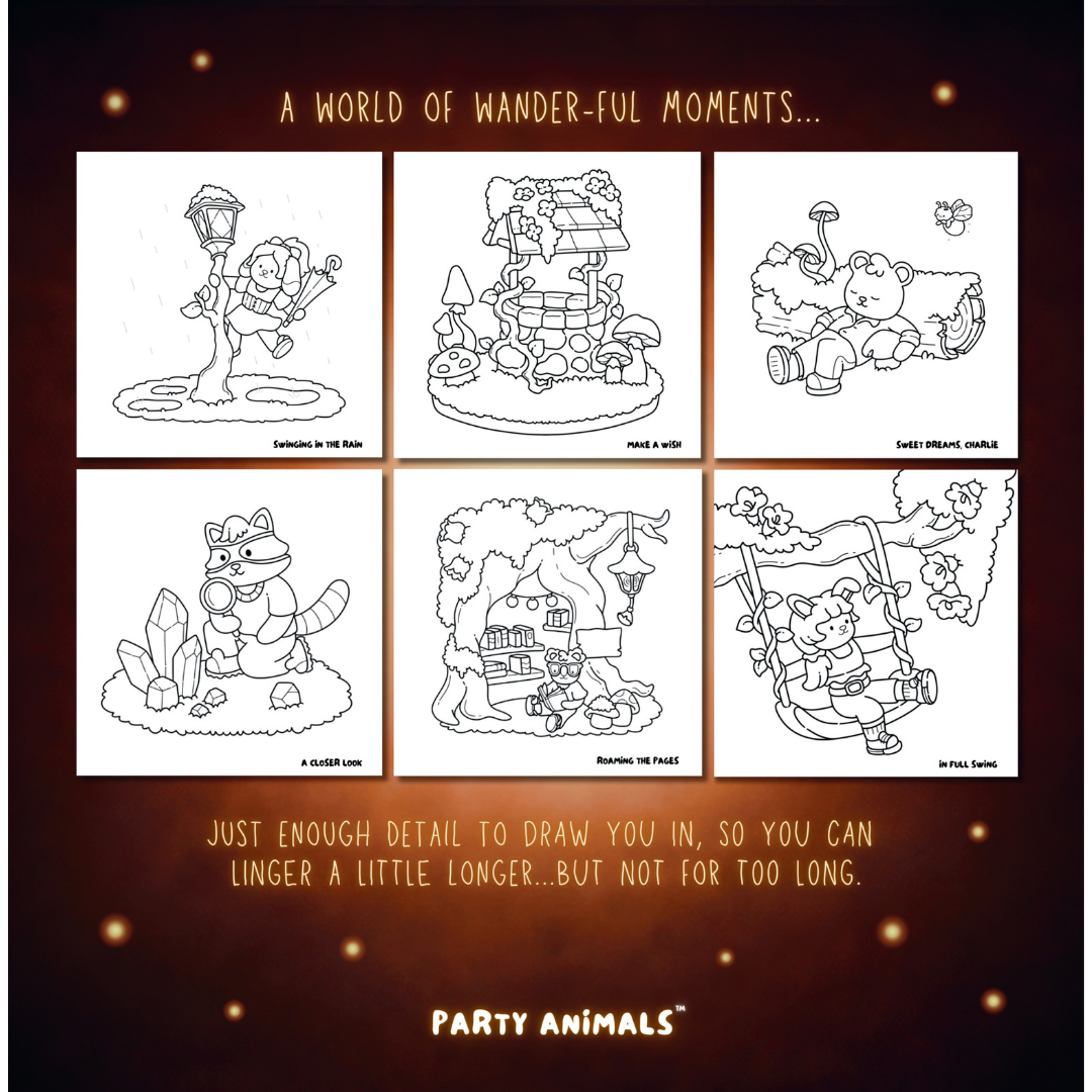 Wanderland Moments Spiralbound Coloring Book