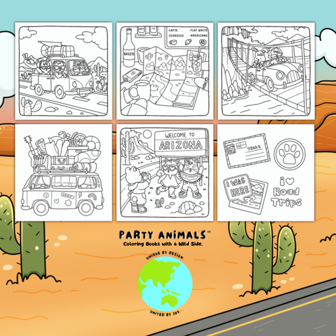 Road Trippin' Coloring Book (Paperback)