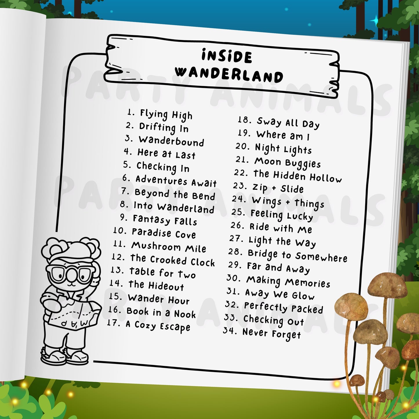 Into Wanderland Coloring Book: Standard Edition (Paperback)