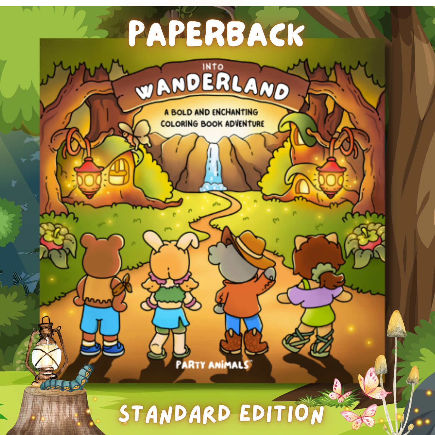 Into Wanderland Coloring Book: Standard Edition (Paperback)