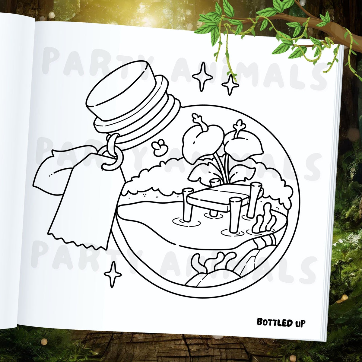 Wanderland Moments Spiralbound Coloring Book
